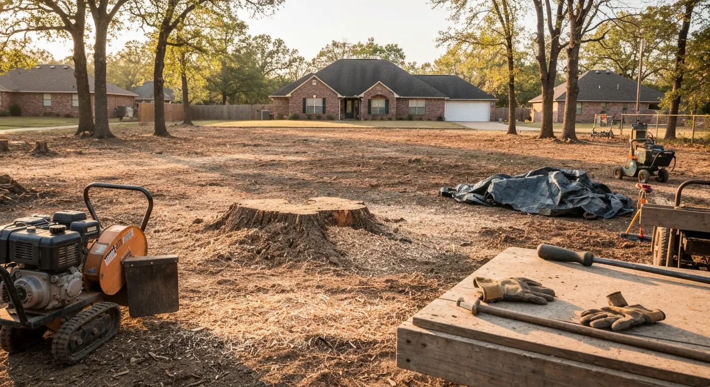 Tree removal and stump grinding