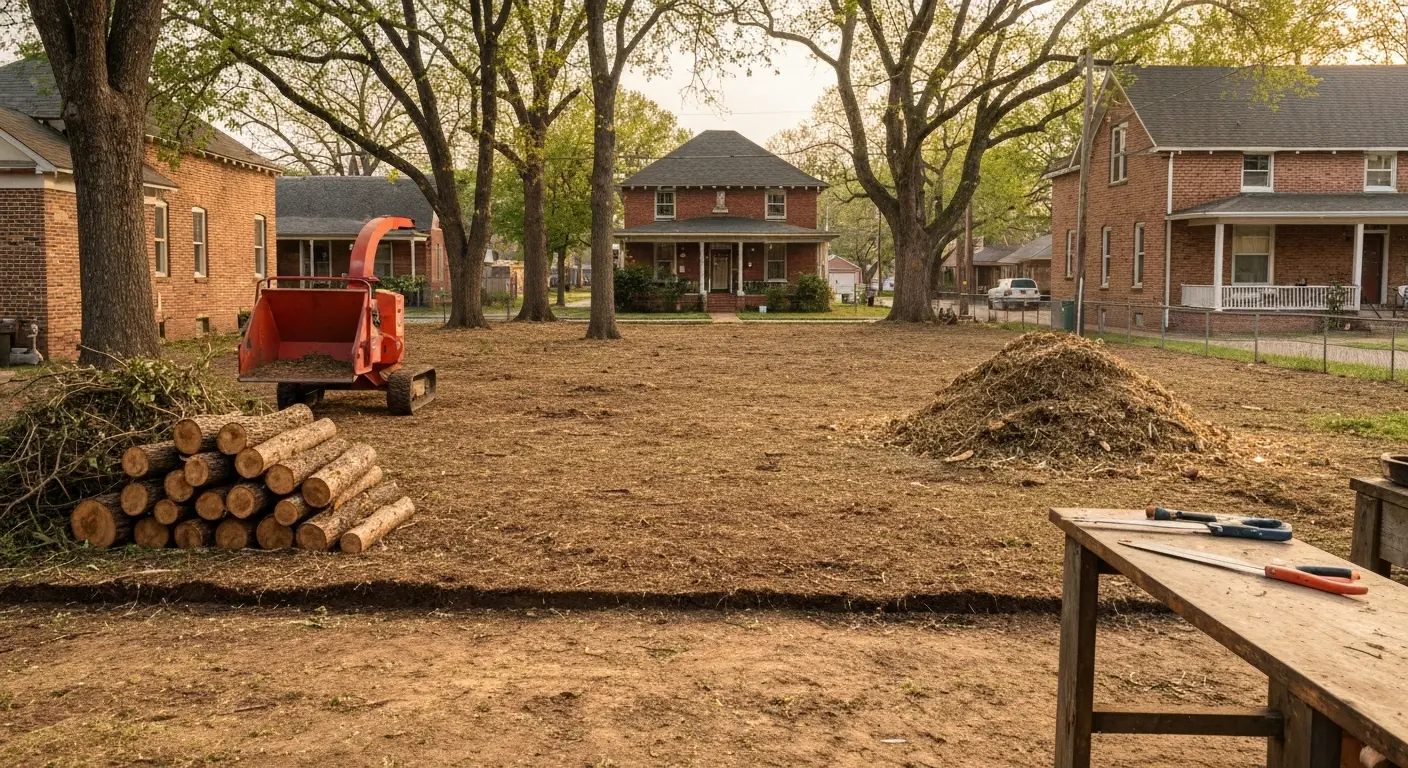 Brush clearing site