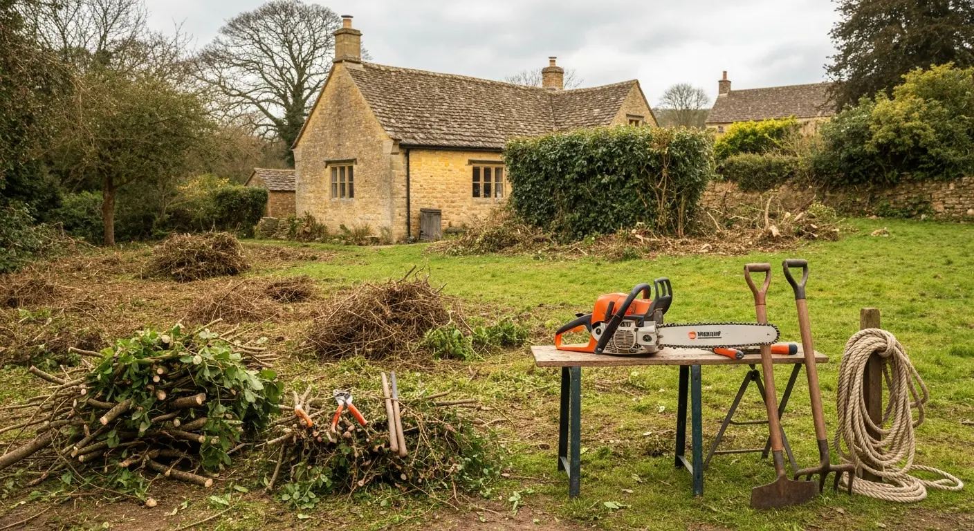 Overgrowth removal and land restoration
