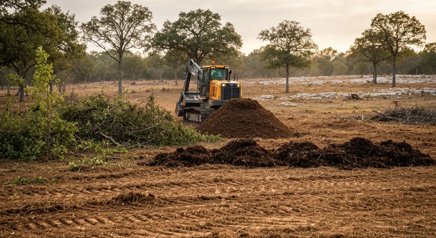 Forestry mulching process