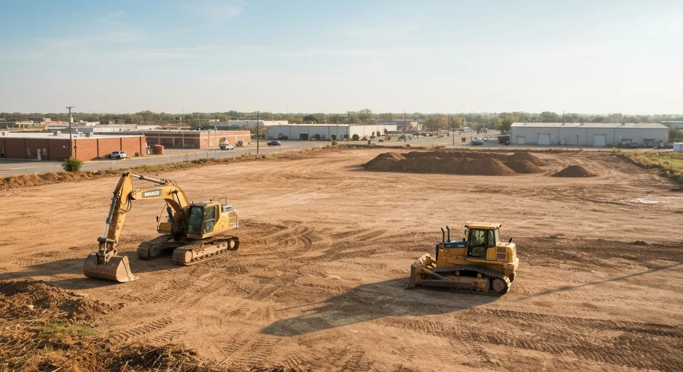 Commercial land clearing site