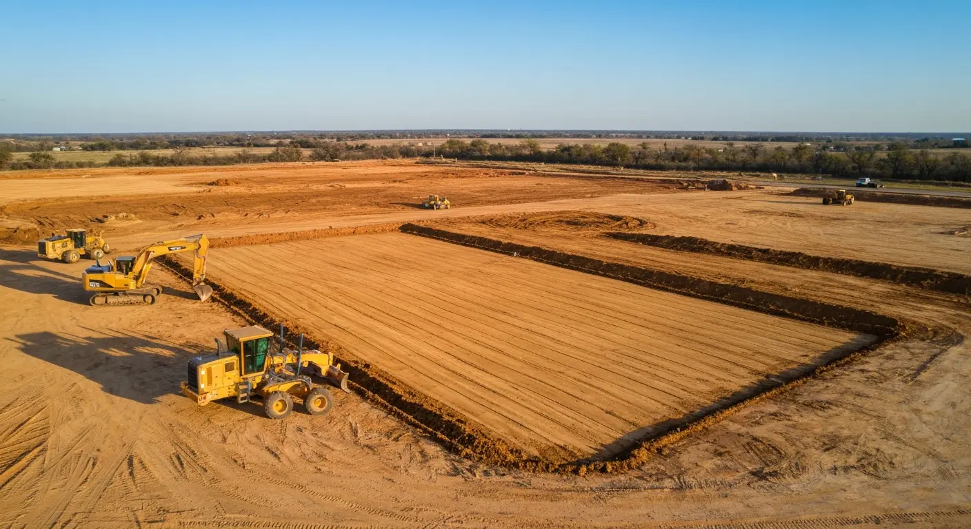 Commercial site preparation project