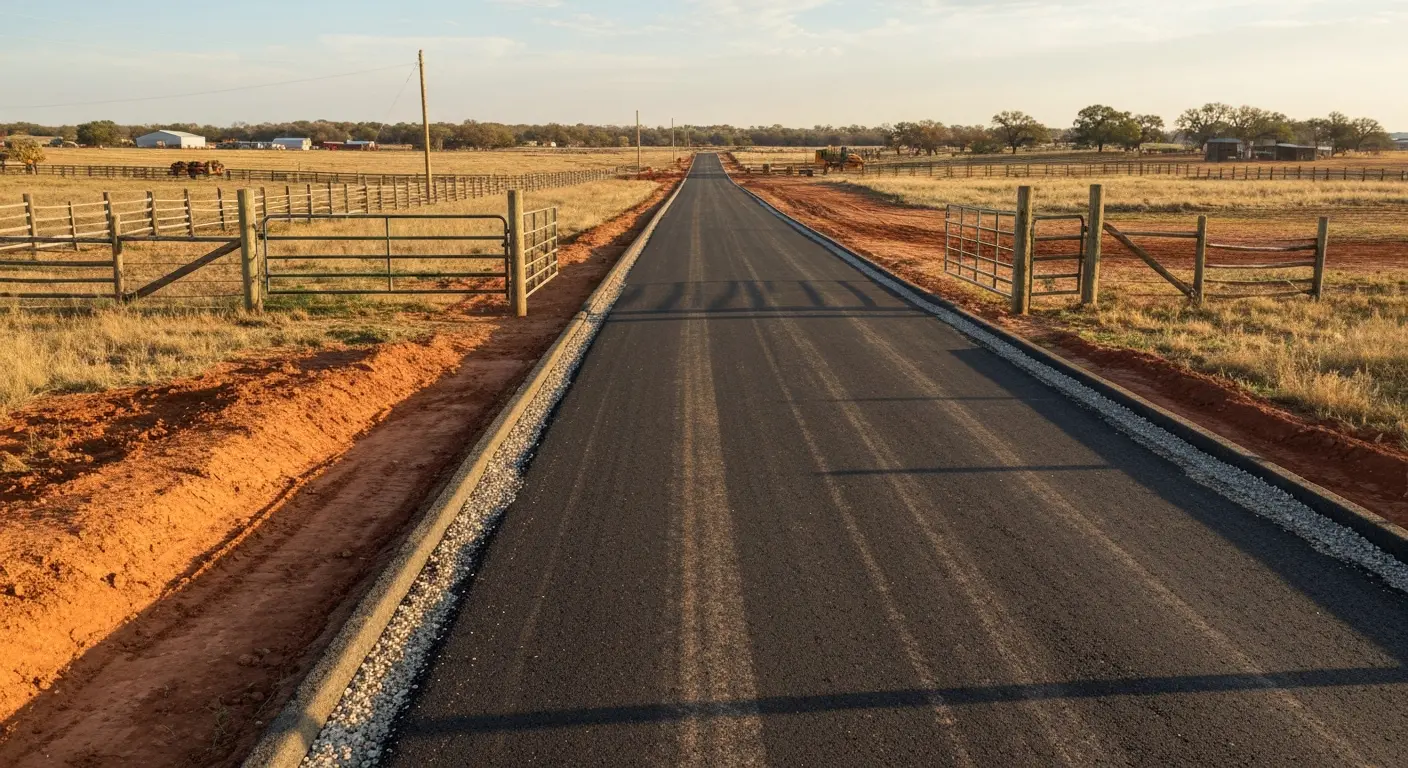Ranch access road construction