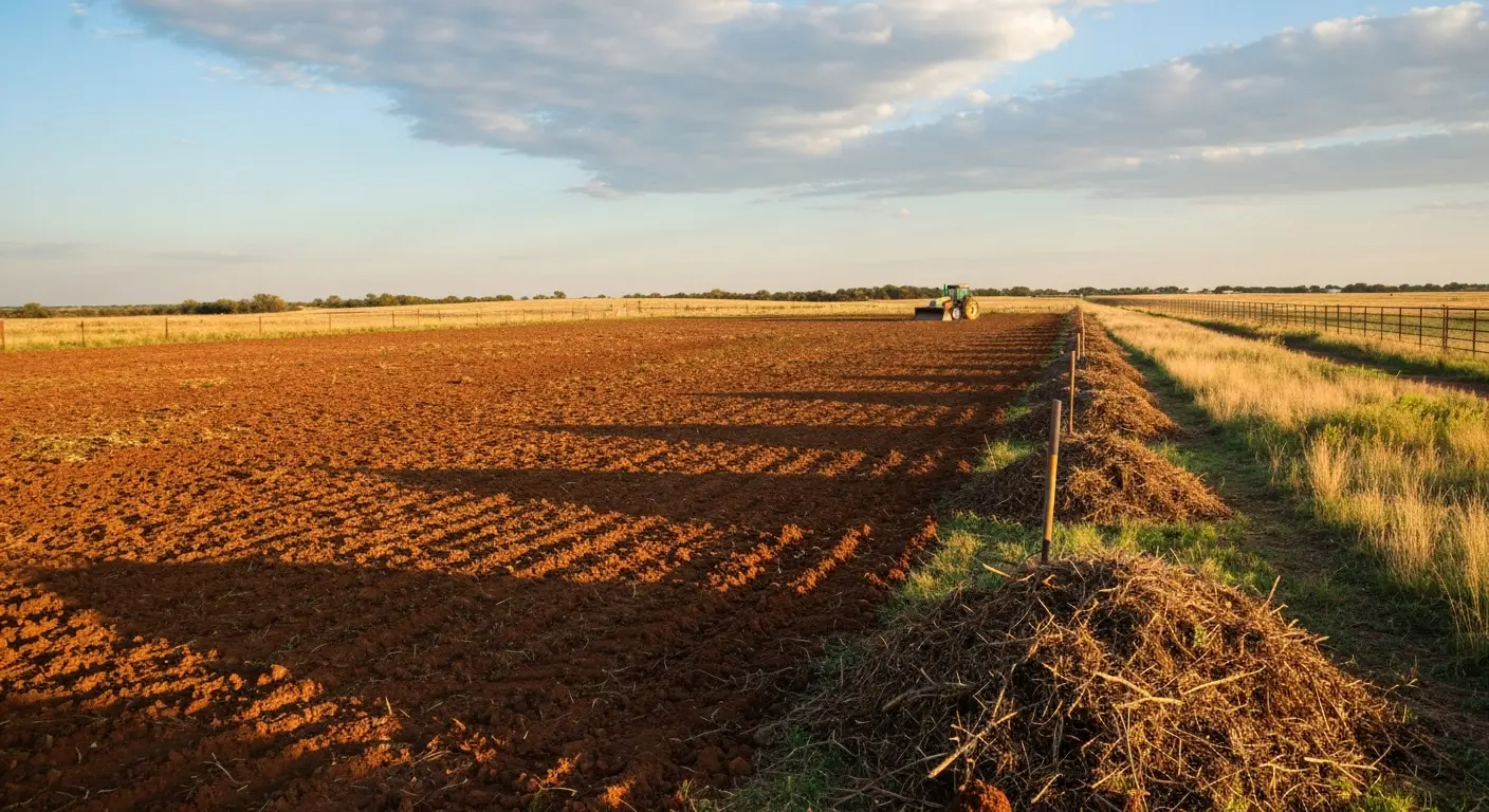 Pasture clearing on Creek County ranch