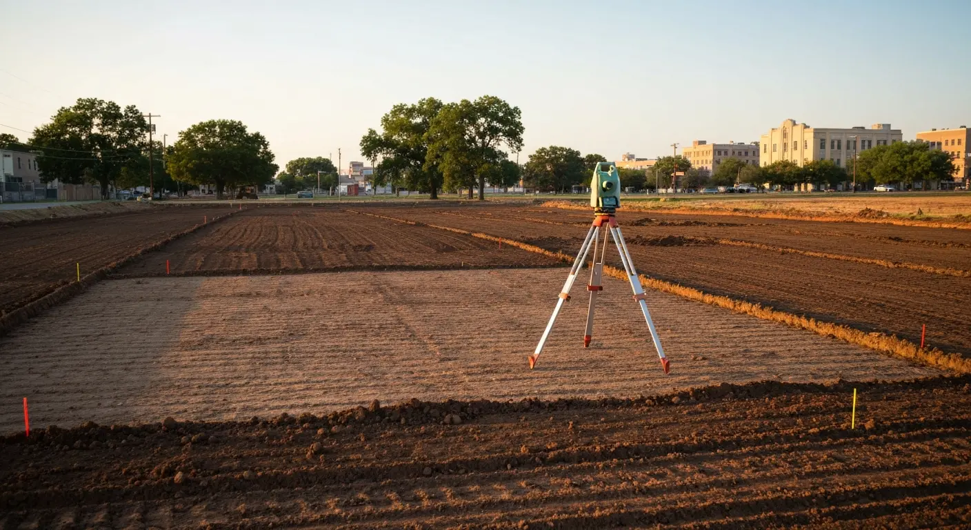 Site grading and leveling