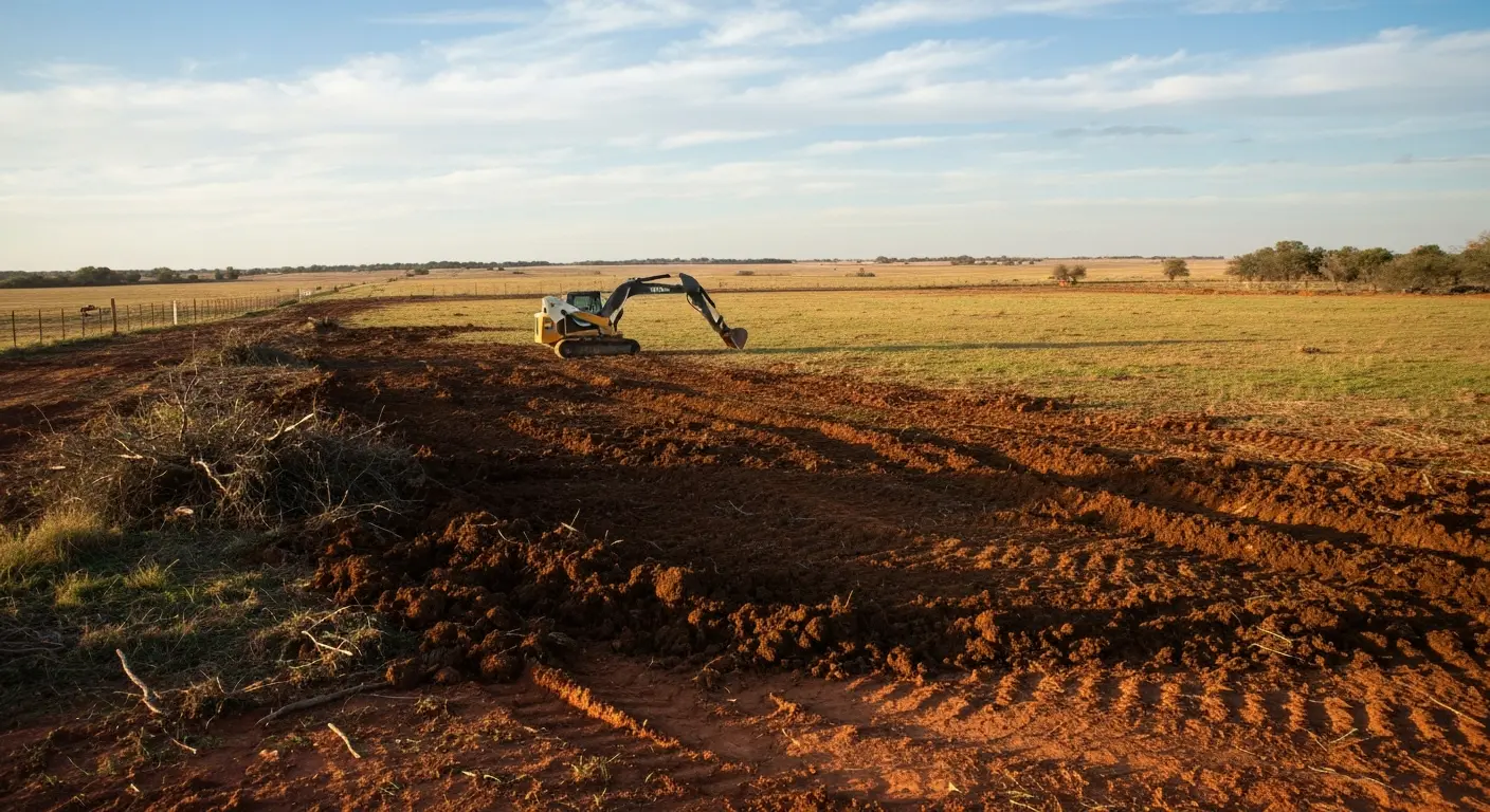 Ranch land clearing in Bixby Oklahoma