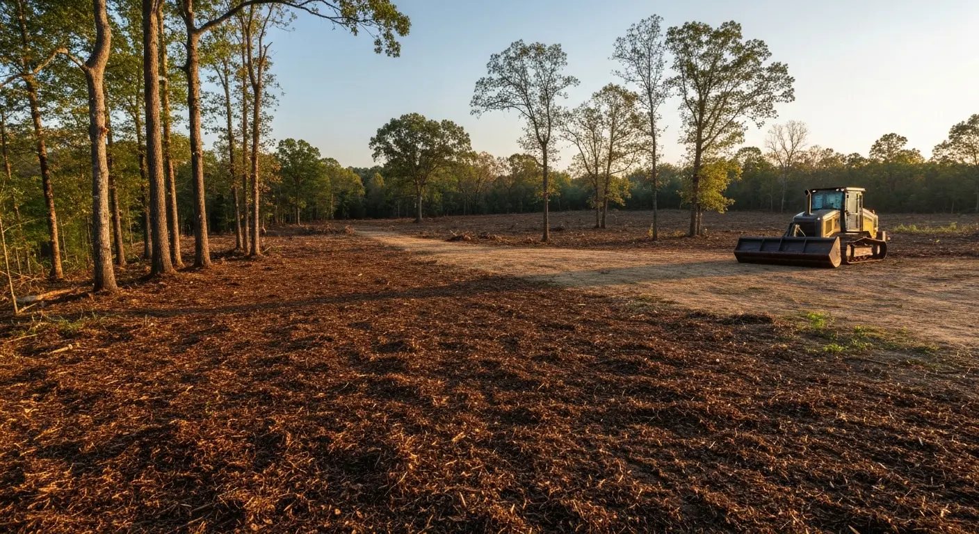 Brush removal forestry mulching