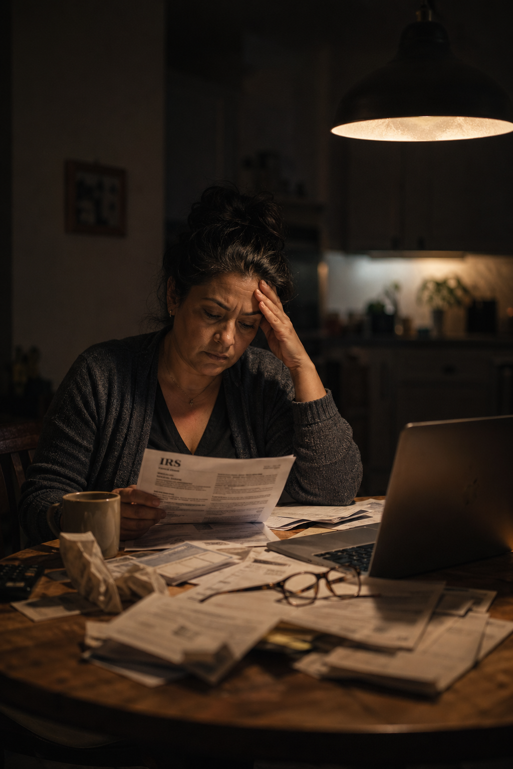 Dueño de S-Corp revisando sus finanzas