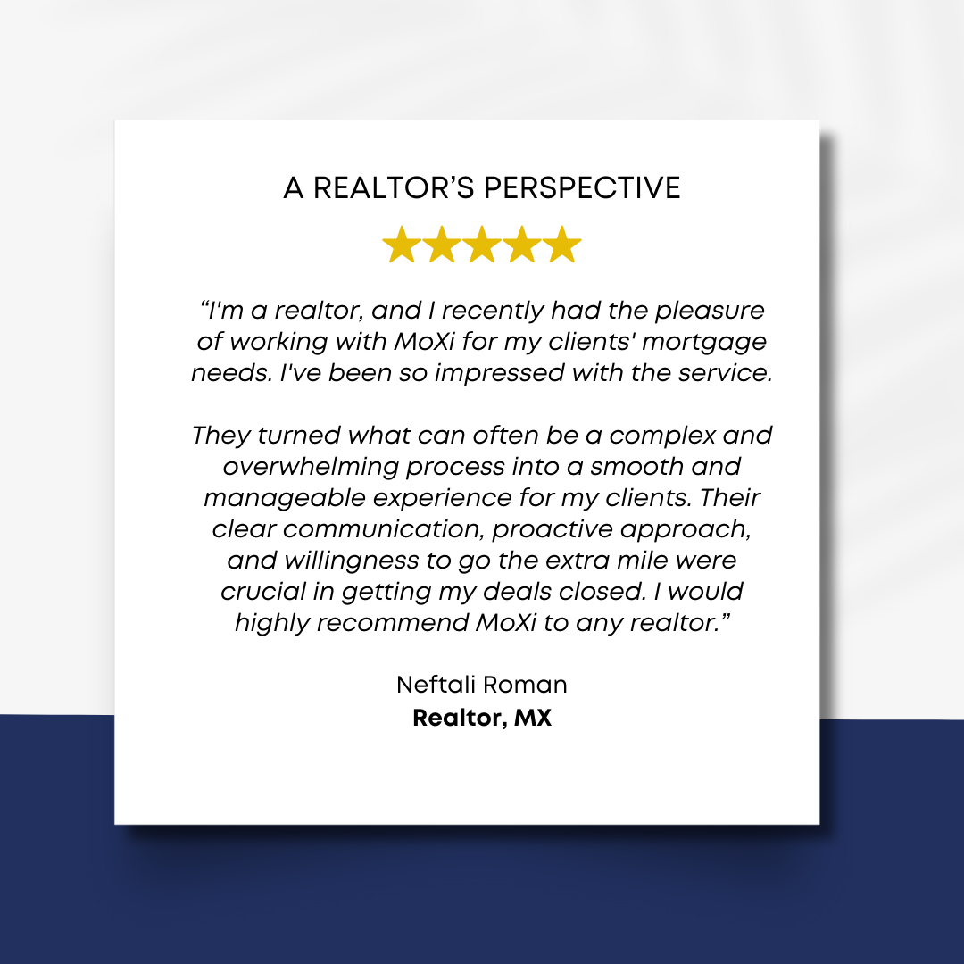 Client review of working with a MoXi mortgage advisor