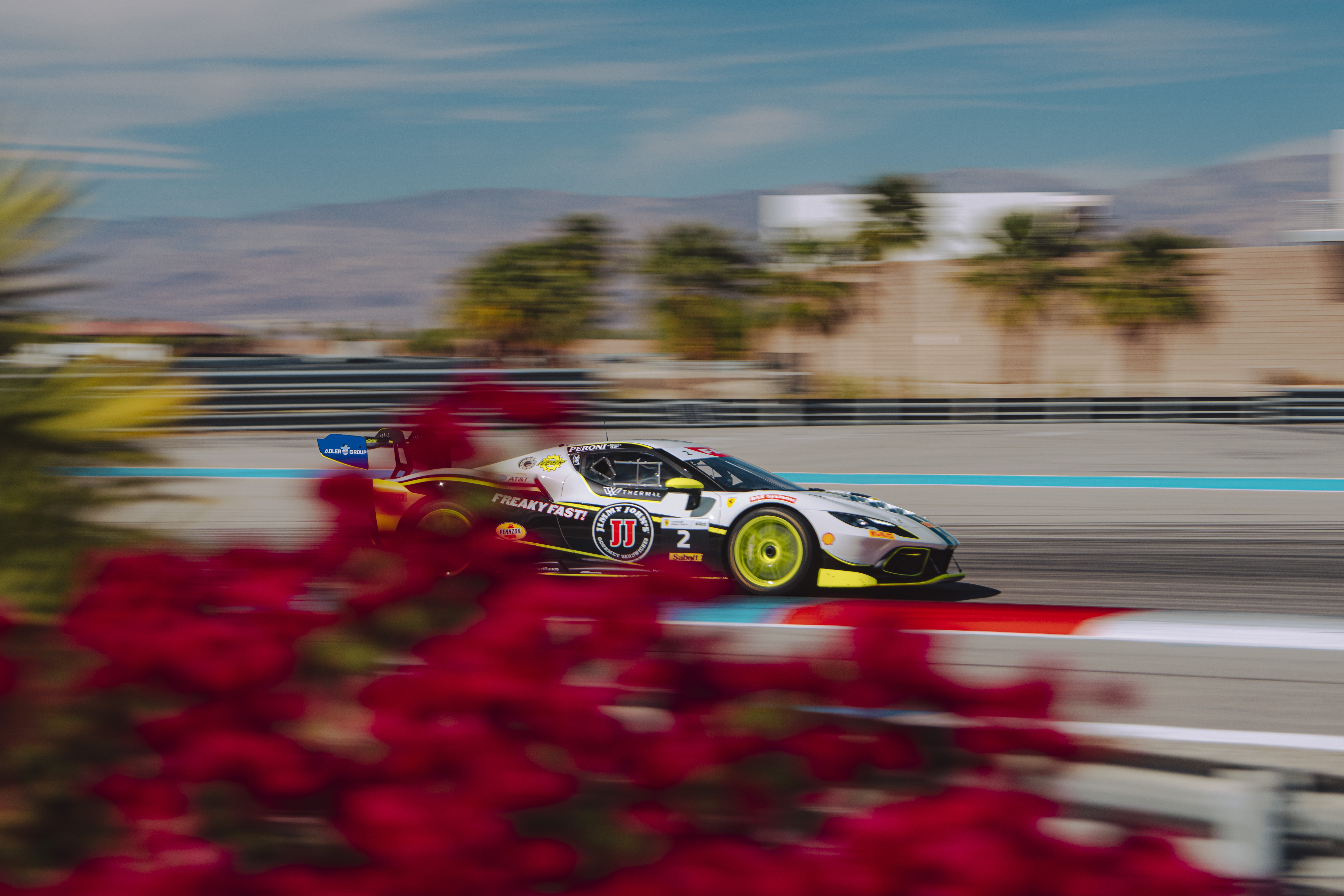 Johnny Kaminskey's Race Car on Track