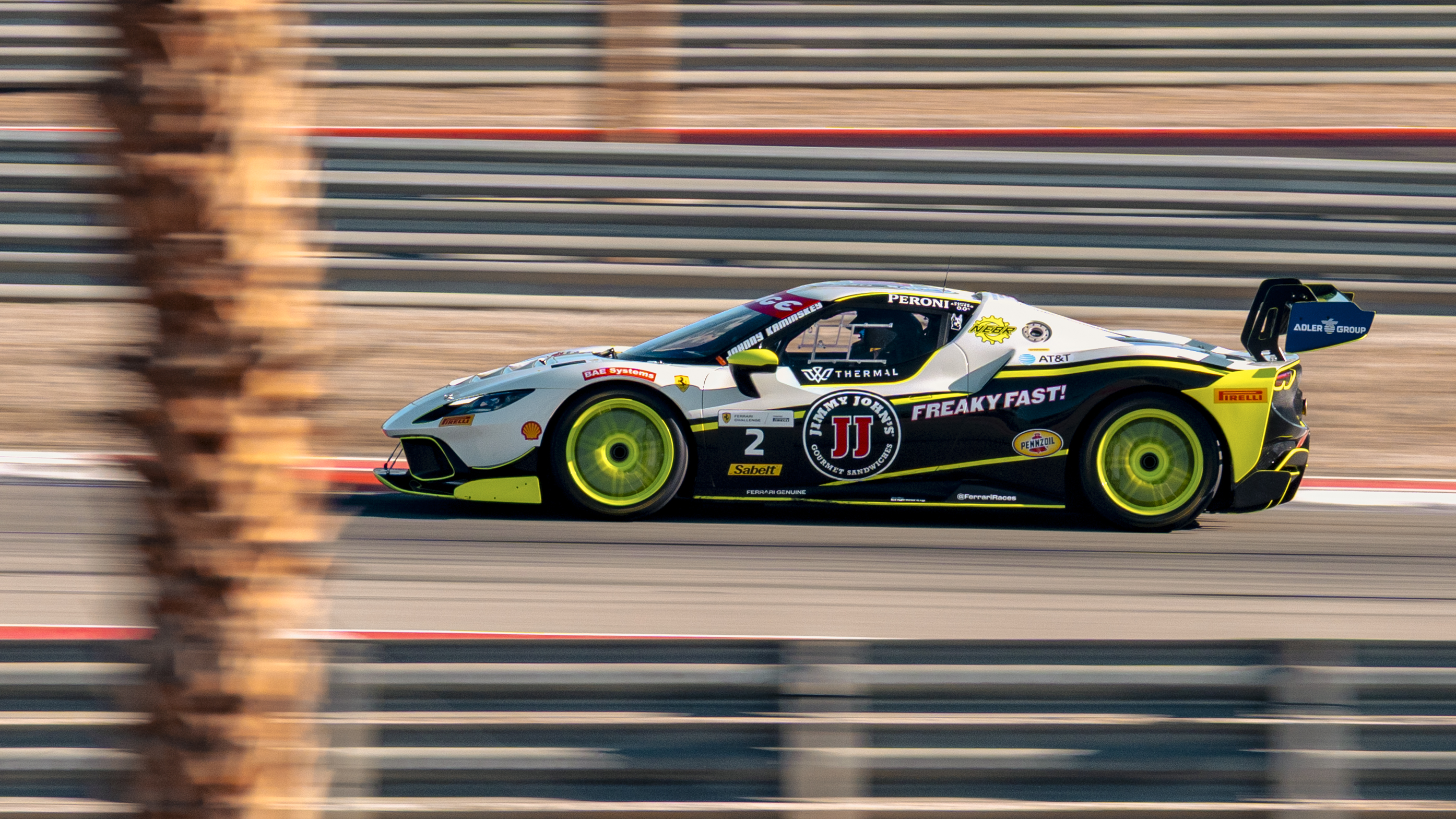 Johnny Kaminskey's Ferrari Challenge on track