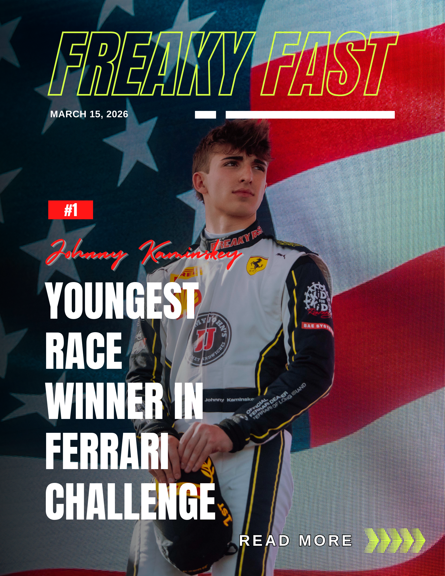 Johnny Kaminskey - Youngest Race Winner in Ferrari Challenge