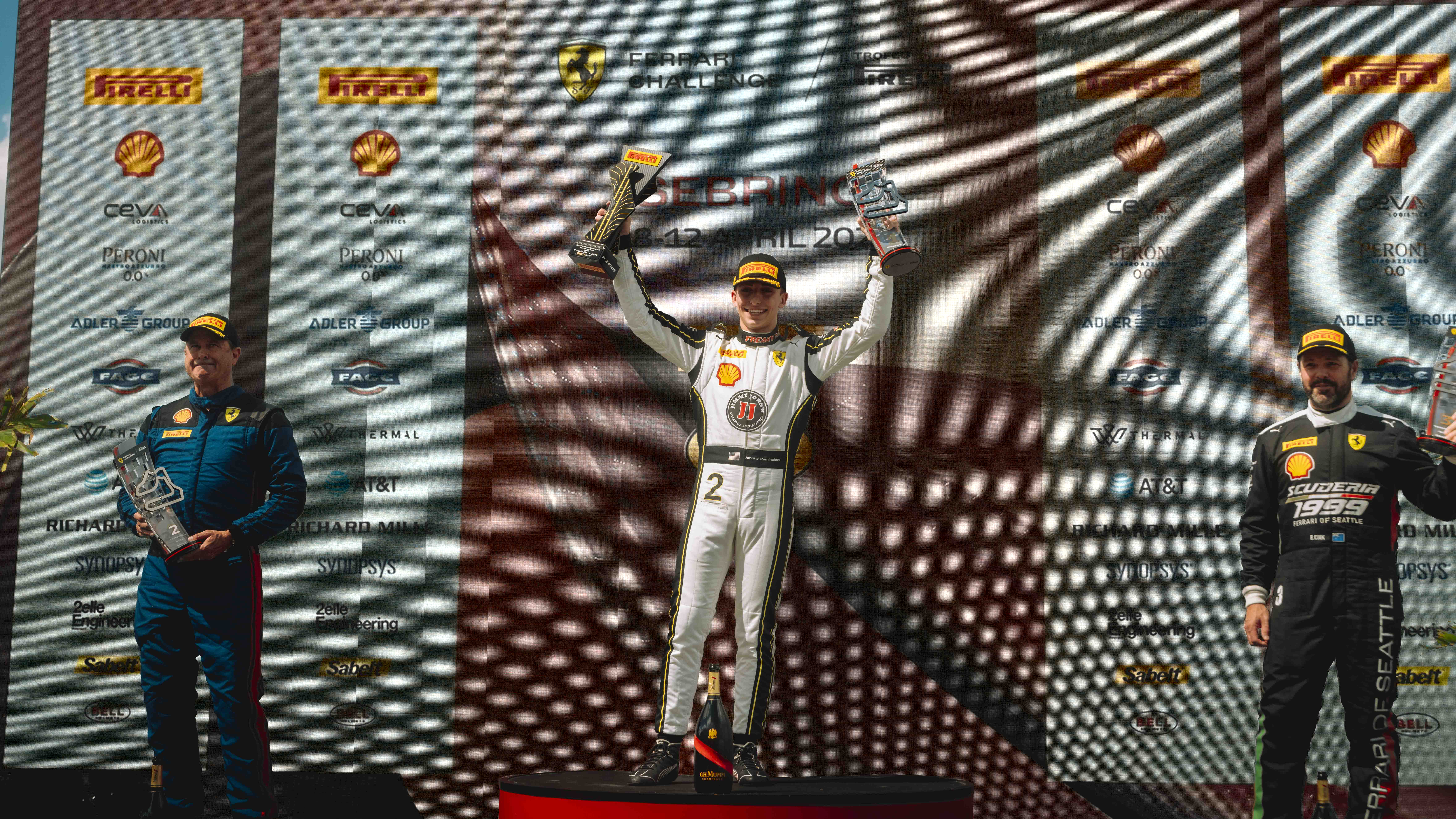 Johnny Kaminskey with 1st Place Trophy