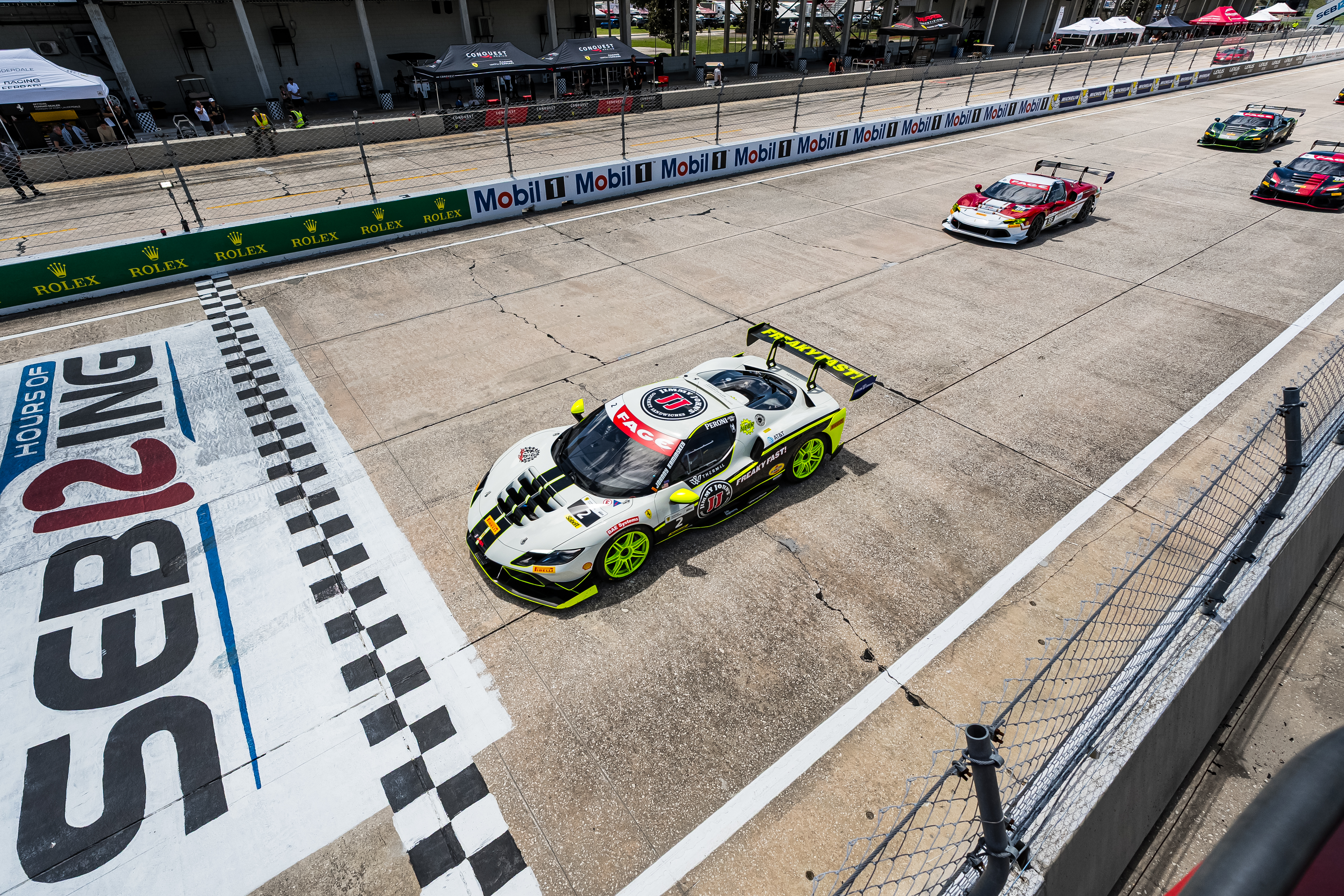 Johnny Kaminskey's Race Car on Track