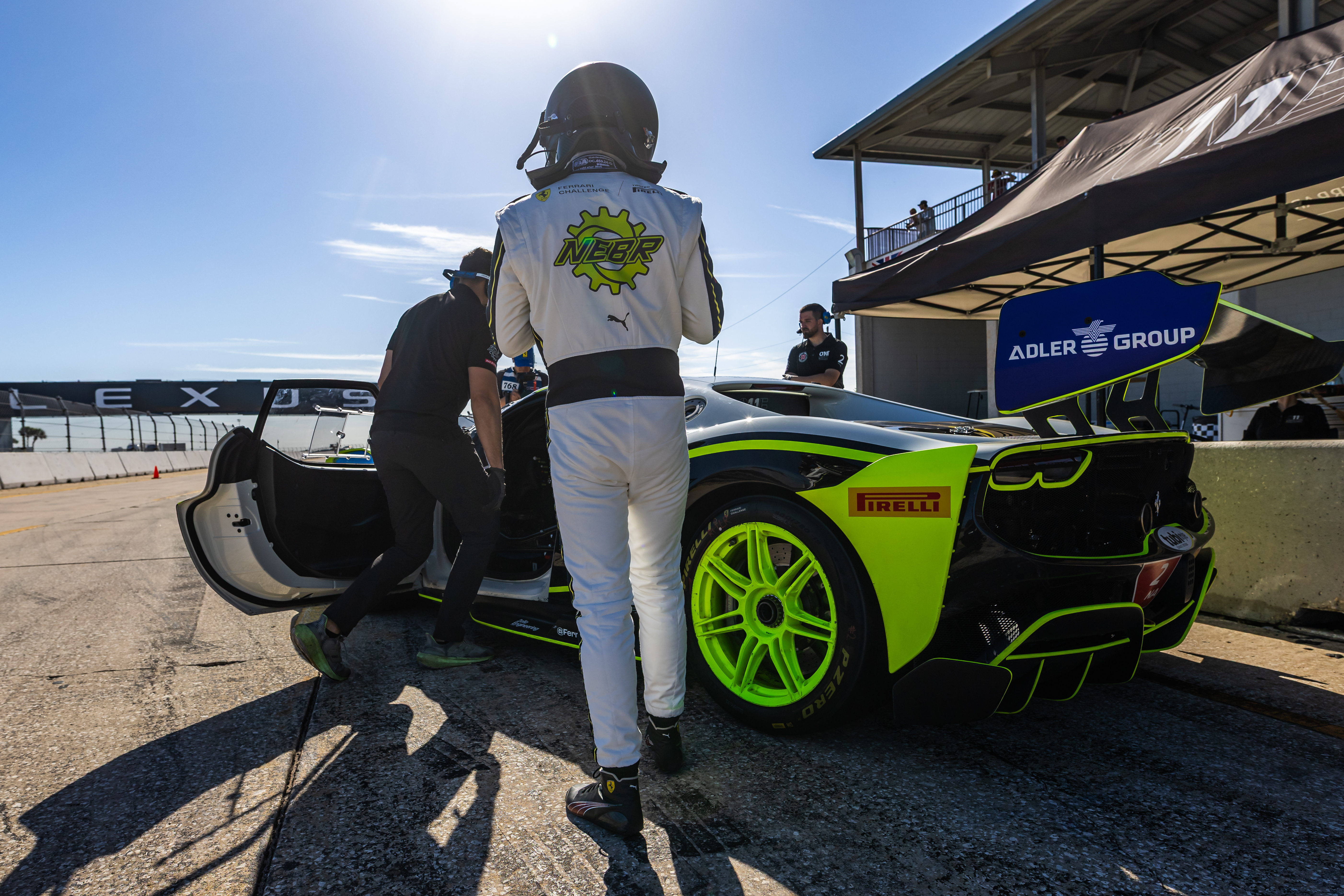 Johnny Kaminskey's Ferrari Challenge on track