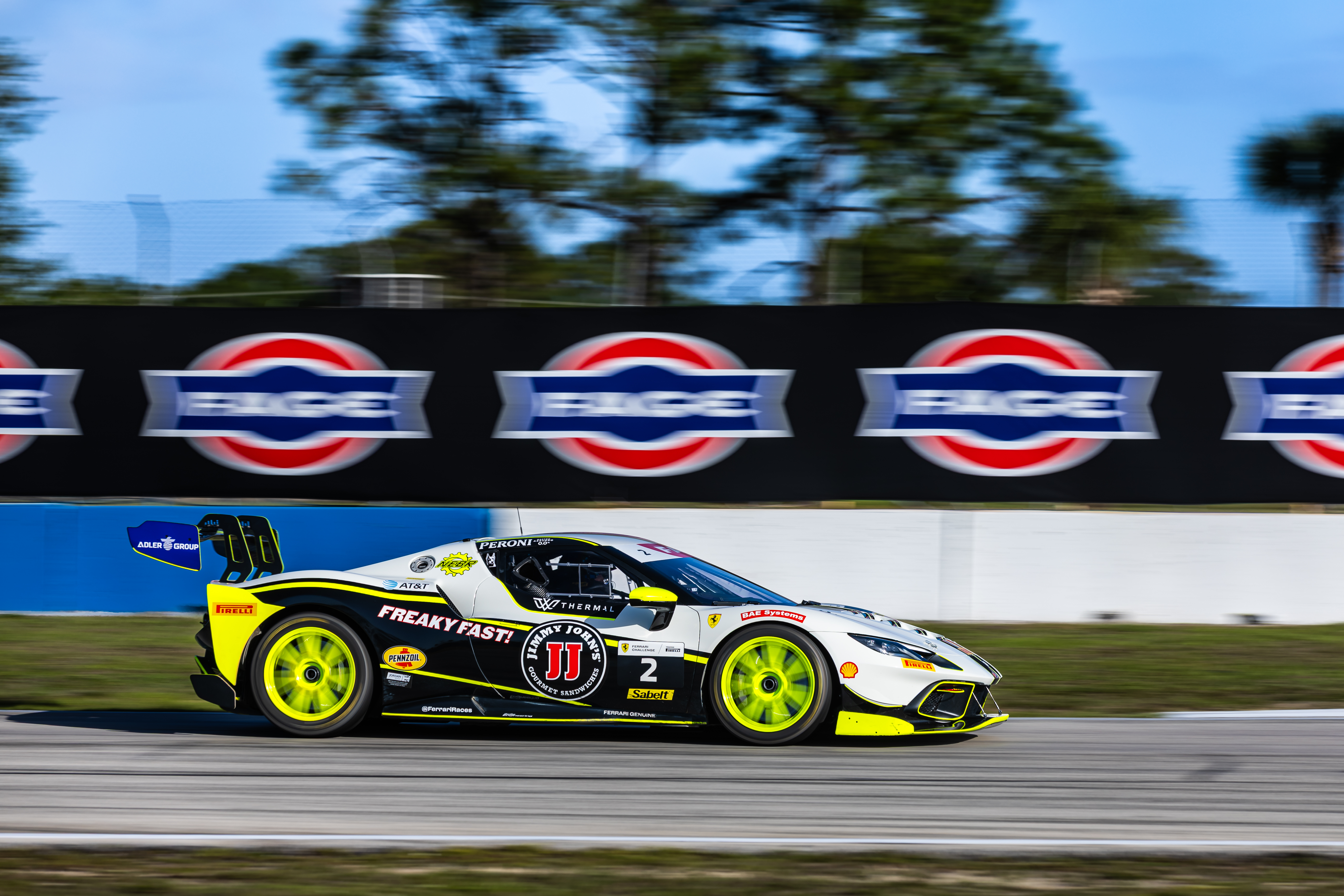 Johnny Kaminskey's Ferrari Challenge on track