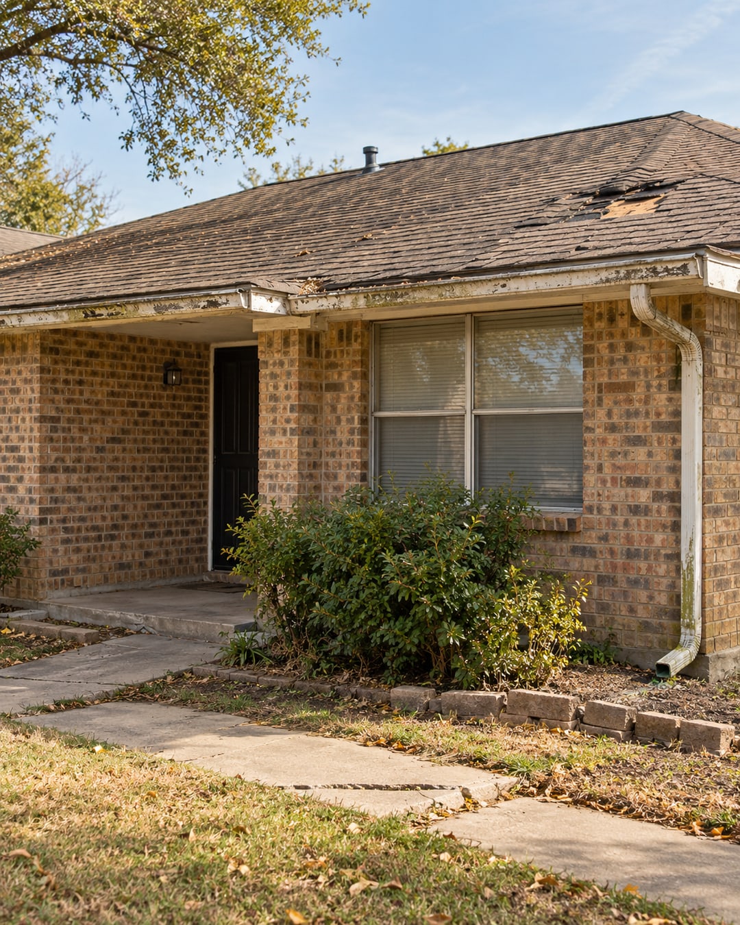 Illustrative property needing repairs