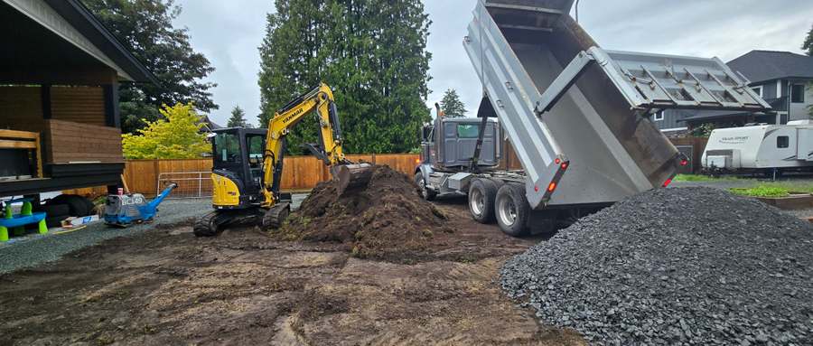 Excavation and site work by Wesma Landscaping