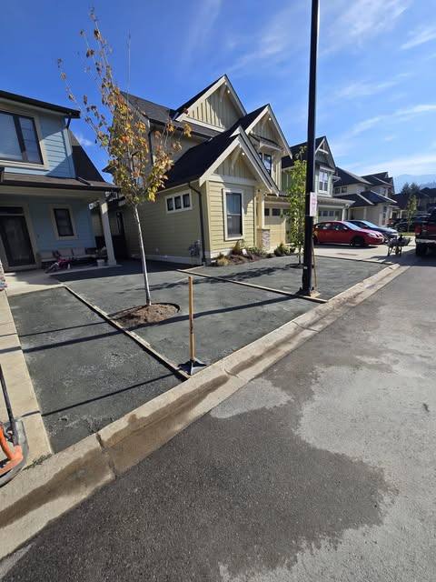 Prep work done at curb