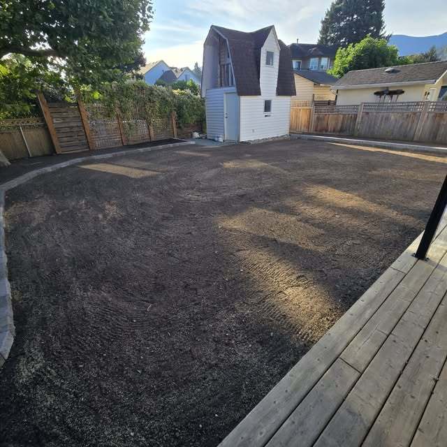 Graded hardscape base ready for finish