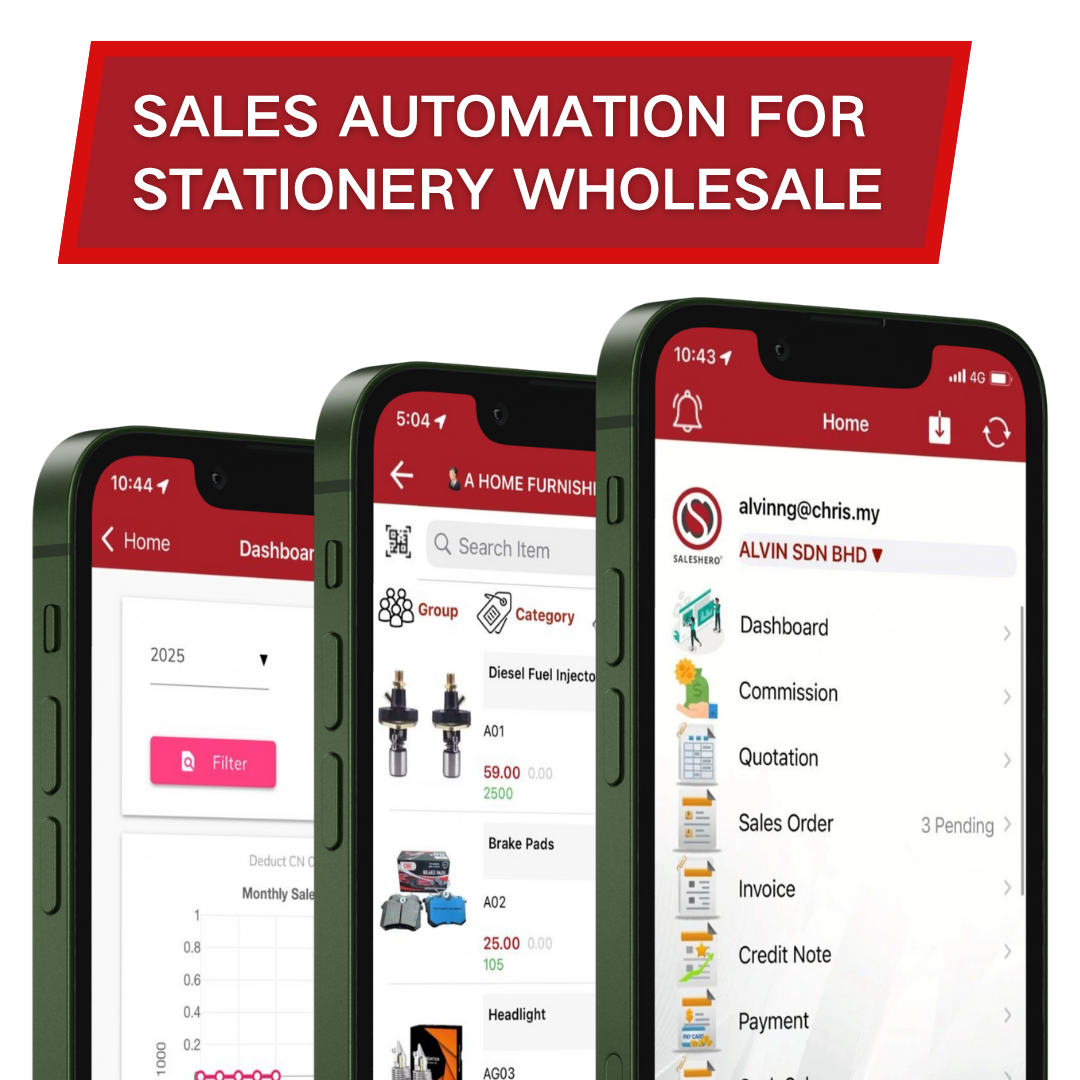 B2B Mobile Sales App for Stationery Wholesale | SalesHero