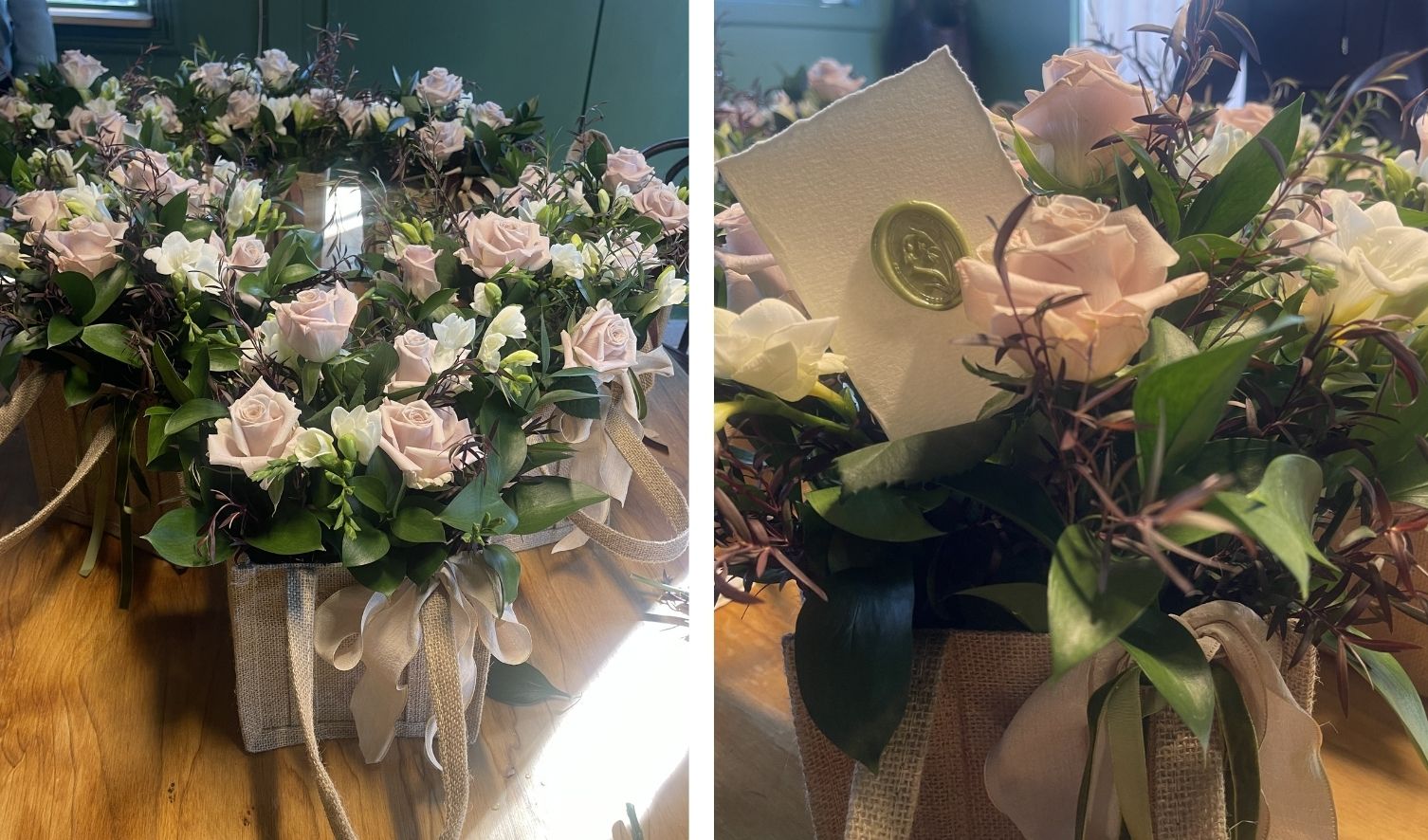 Mother's Day floral workshop arrangements