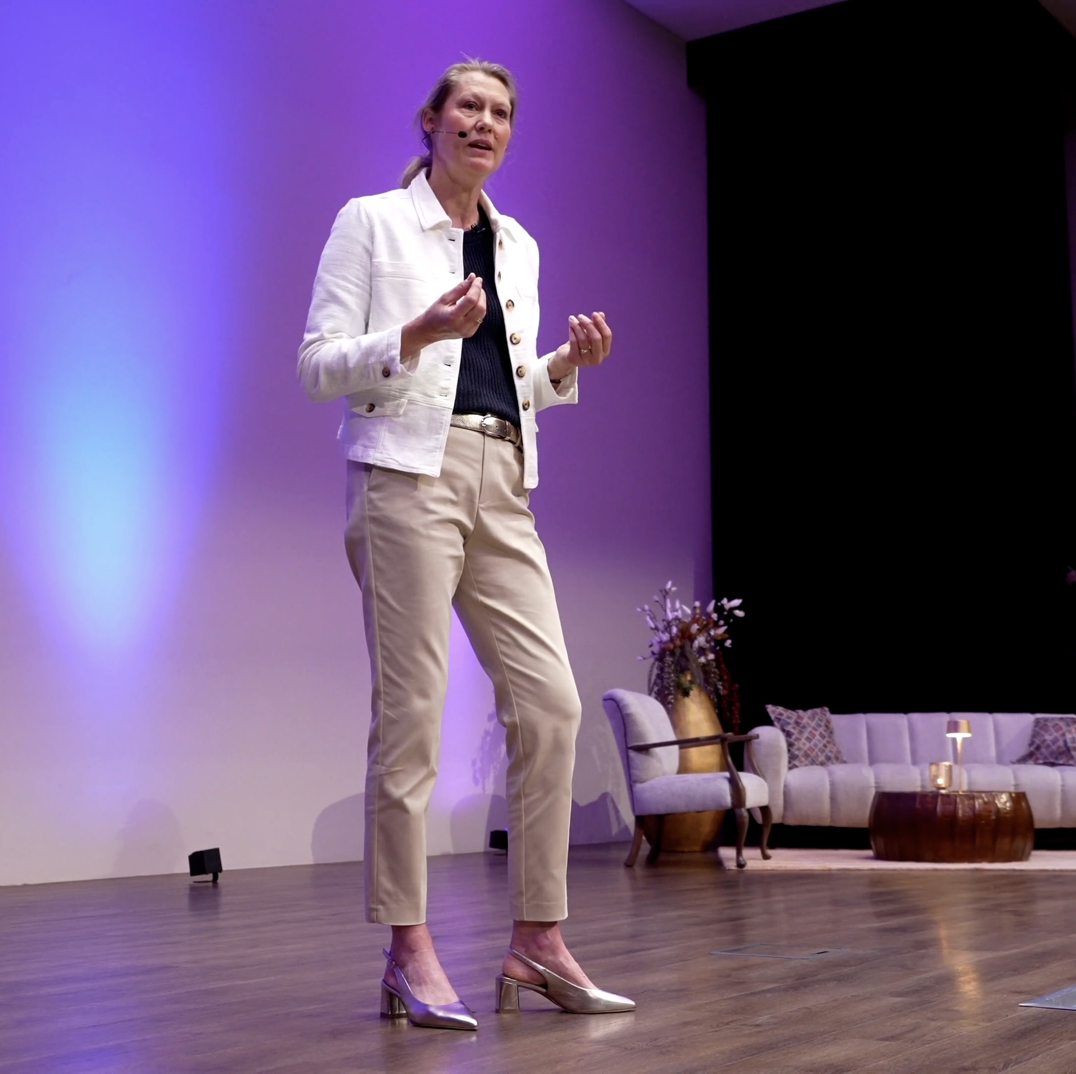 Annemarie Balk tijdens een keynote