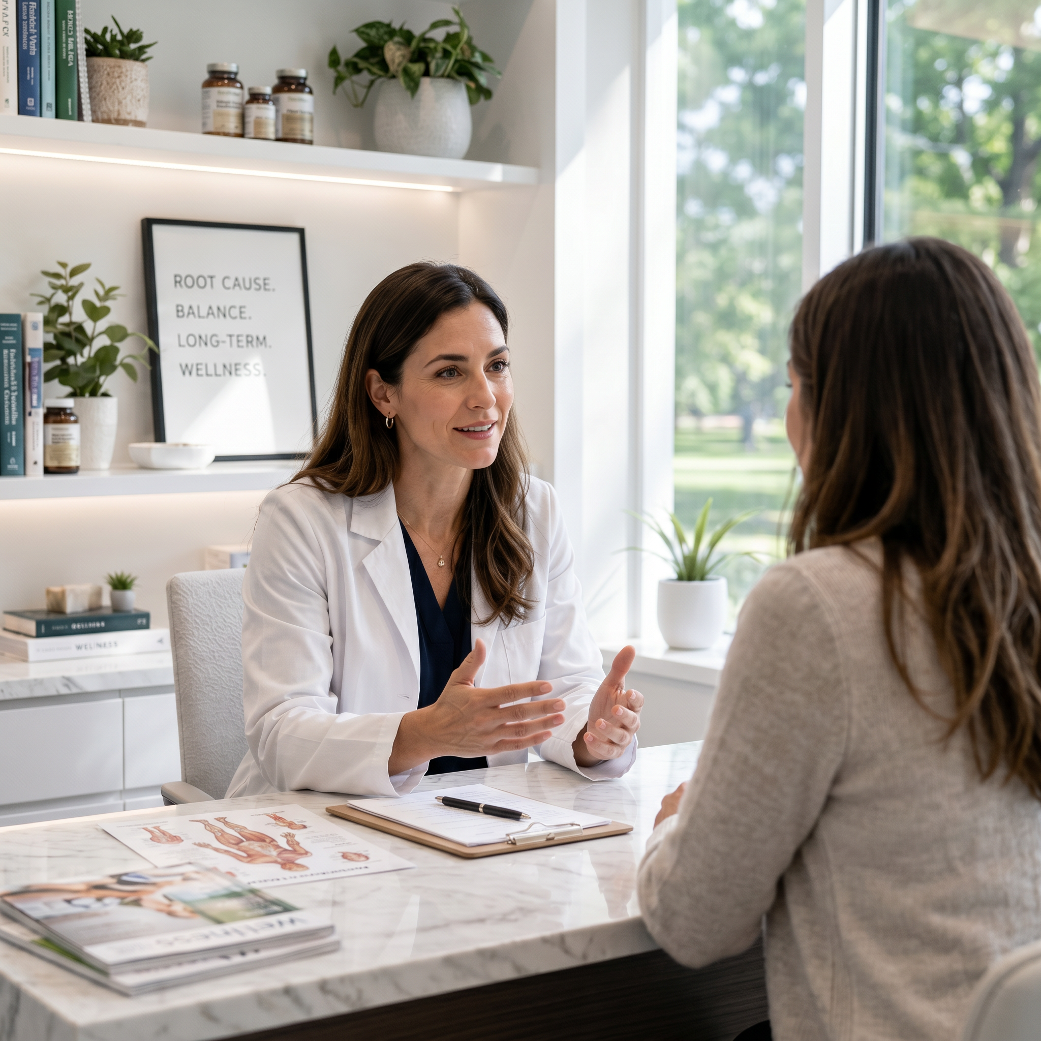 Gut and immune health support consultation at Wellness Medicine Center X in Santa Clarita