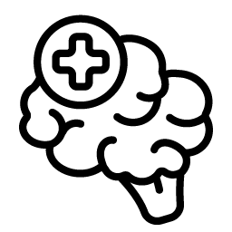 Brain fog and difficulty focusing icon