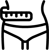 Medical weight loss support icon