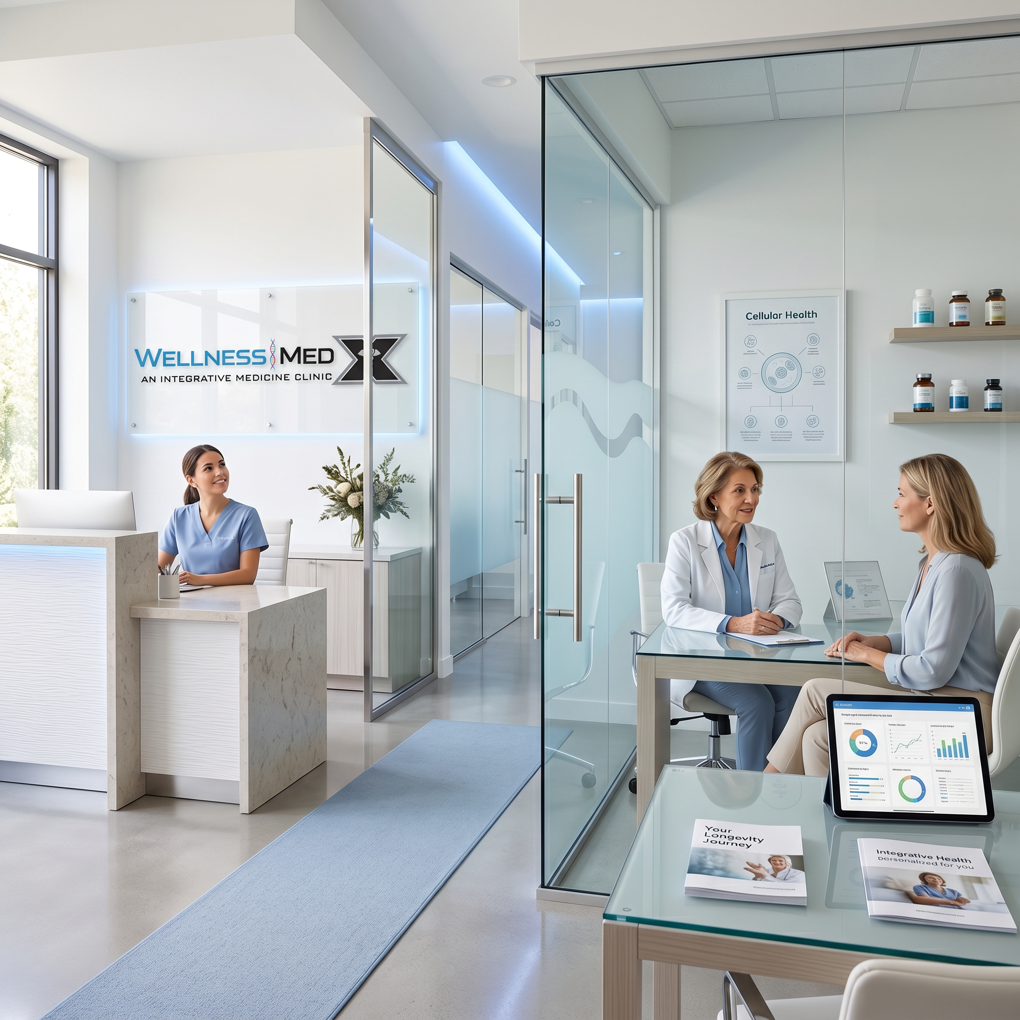 Anti-aging and longevity wellness support at Wellness Medicine Center X in Santa Clarita