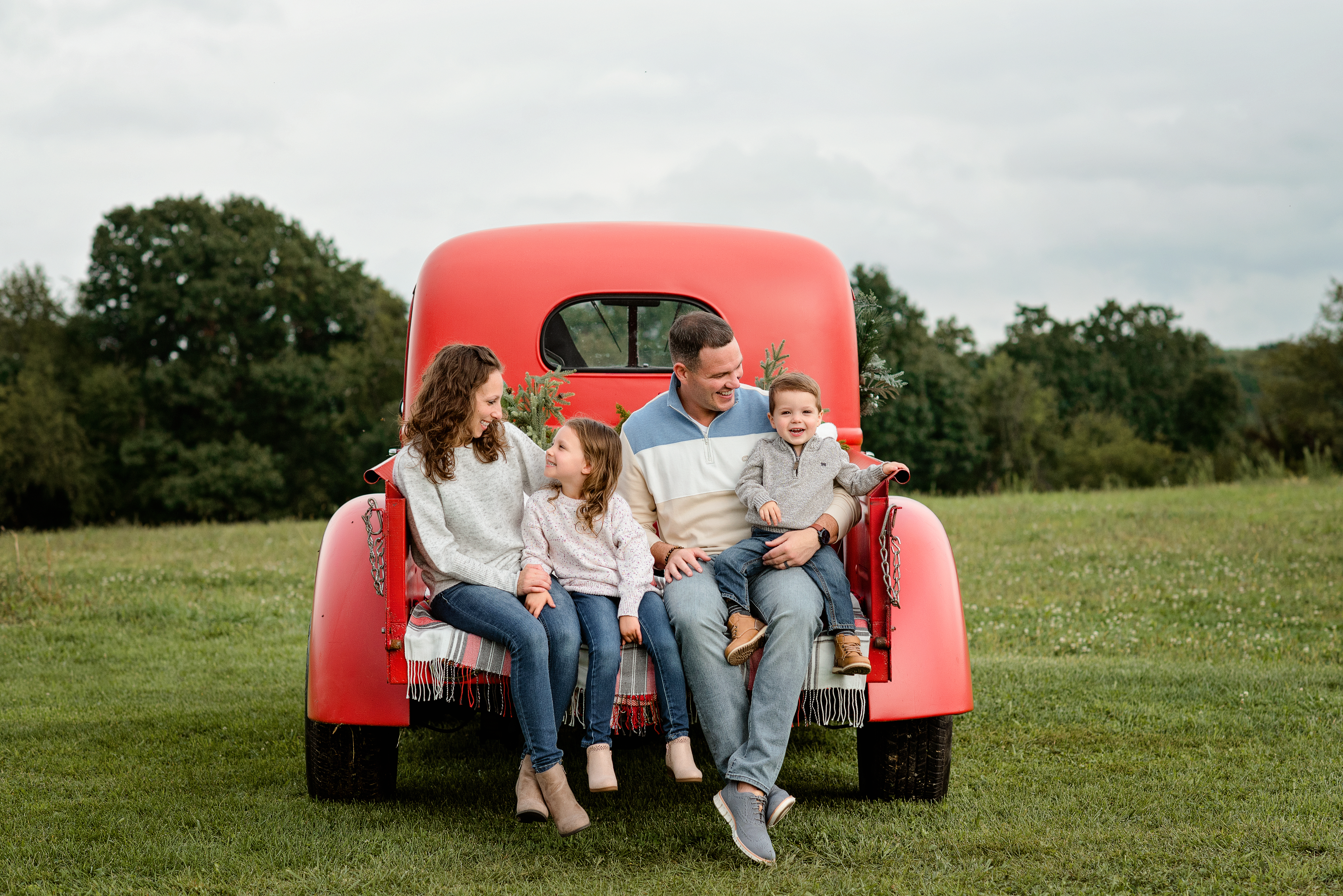 Brian with his wife Sabrina and children Sienna and Bryson
