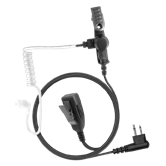 1-Wire Acoustic Tube Earpiece with 2 Lines Out Bottom of PTT/Mic - ECO Line — Motorola M12