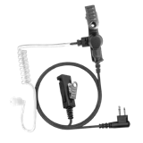 2-Wire Acoustic Tube Earpiece with Braided Fiber Cloth — Motorola M3