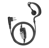 1-Wire Ear Hook Earpiece with Braided Fiber Cloth — Motorola M3