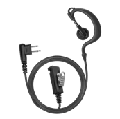 2-Wire Ear Hook Earpiece with Braided Fiber Cloth — Motorola M12