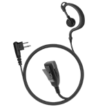 1-Wire Ear Hook Earpiece with 2 Lines Out Bottom of PTT/Mic - ECO Line — Motorola M