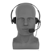Lightweight Dual Muff Adjustable Headset with Boom Mic — Motorola M5