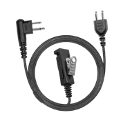 2-Wire SnapLock Earpiece Base with Braided Fiber Cloth — Motorola M5