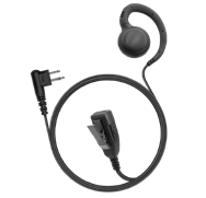 1-Wire Swivel Earpiece with 2 Lines Out Bottom of PTT/Mic - ECO Line — Kenwood K