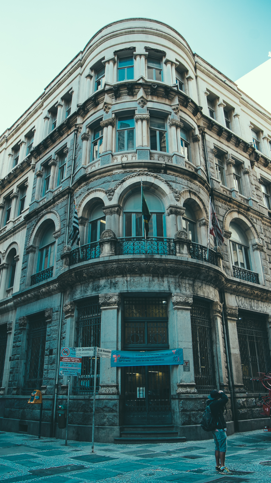 Historic commercial building exterior