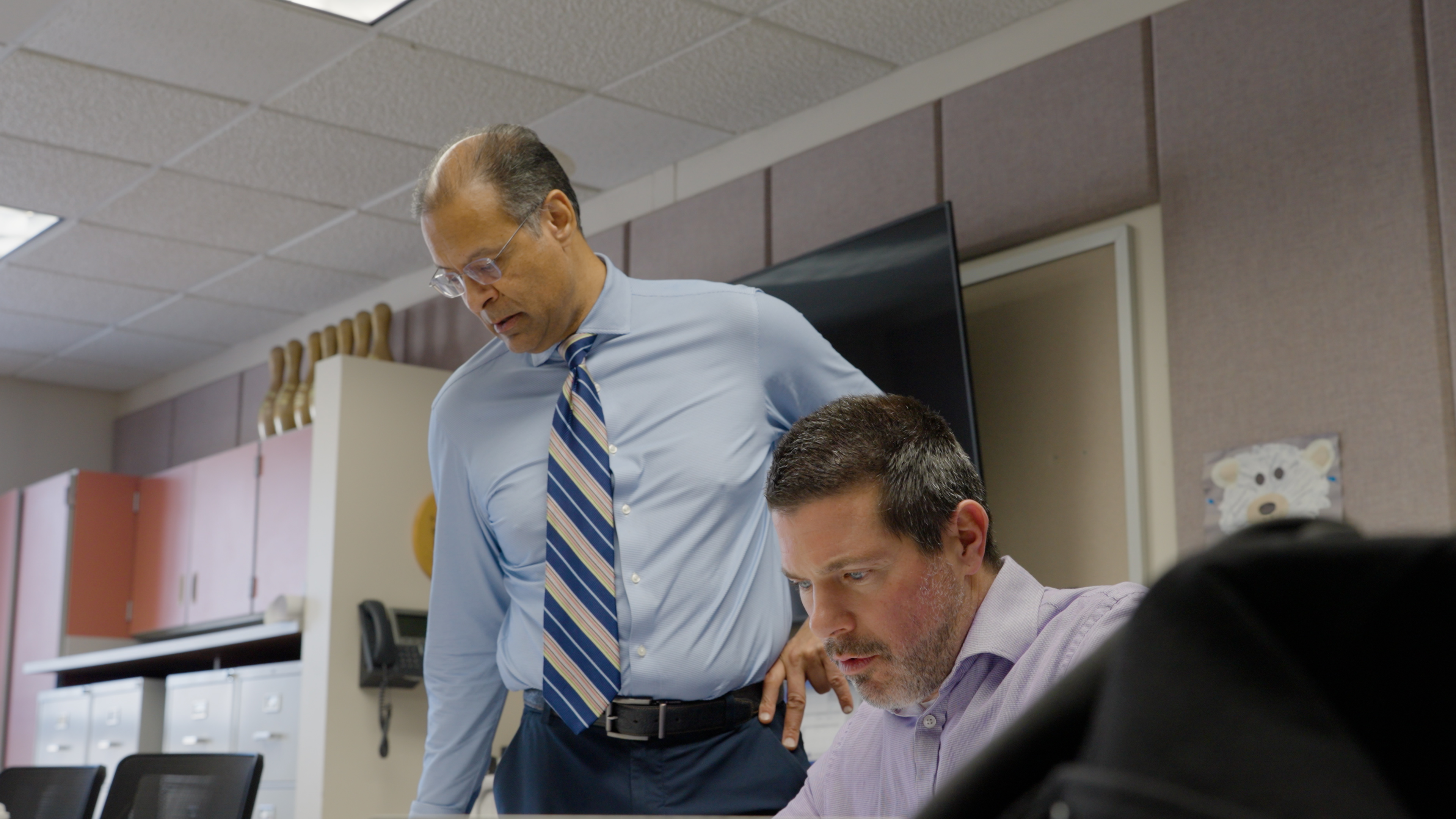 Behind the scenes of high school renovation documentary video production 4