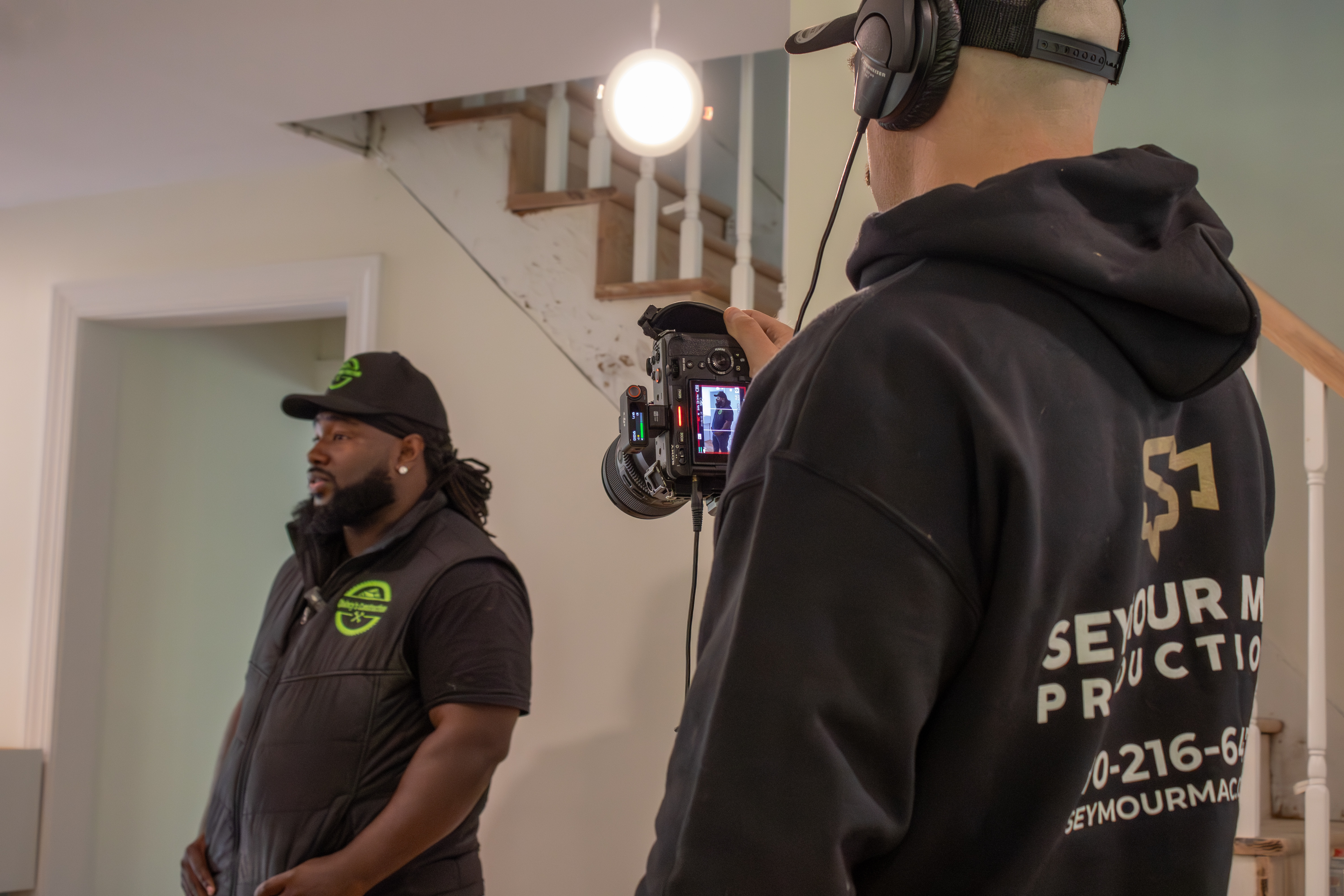 SMP videographer capturing contractor work