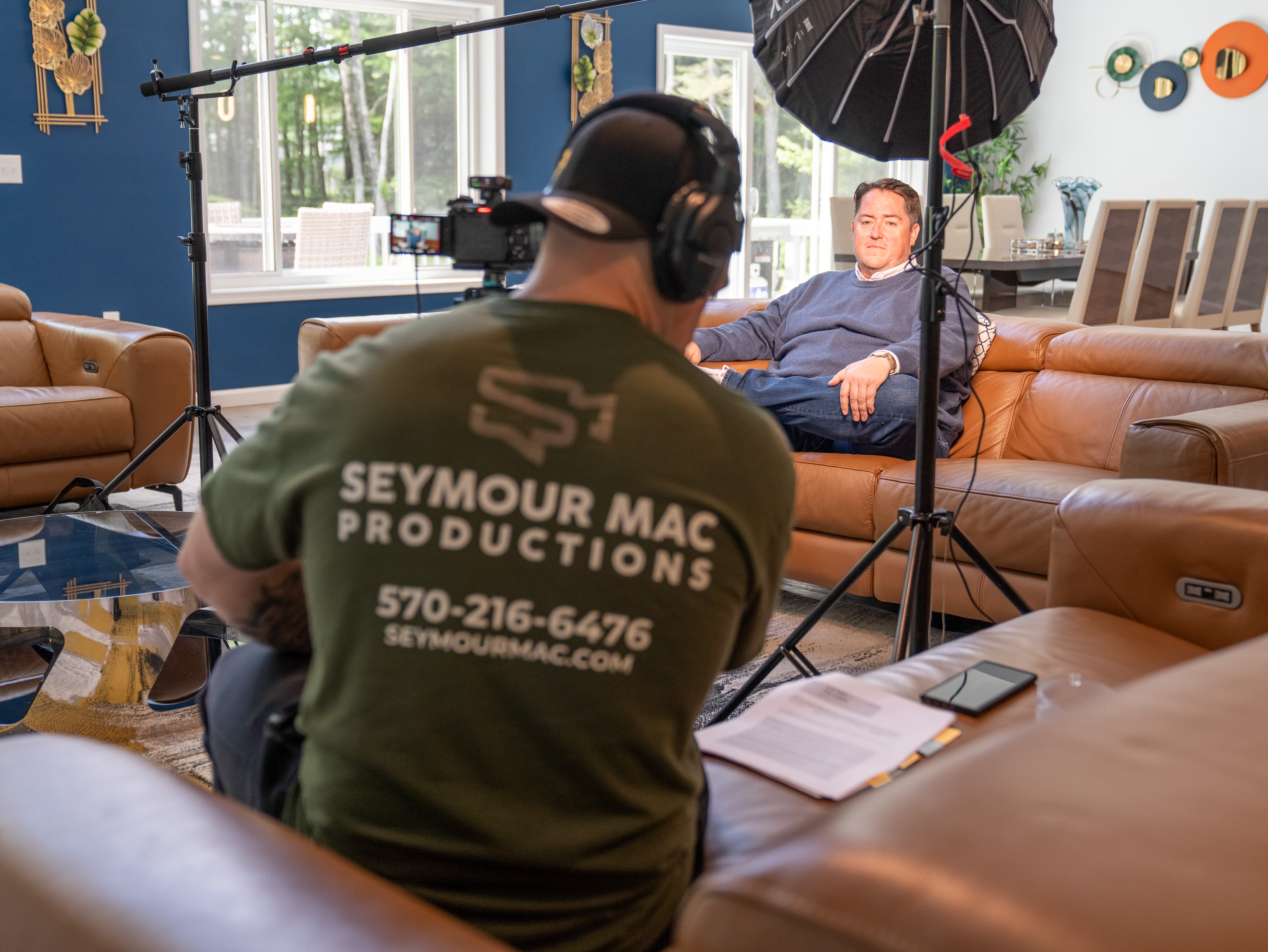 Professional Video Production Crew on Set