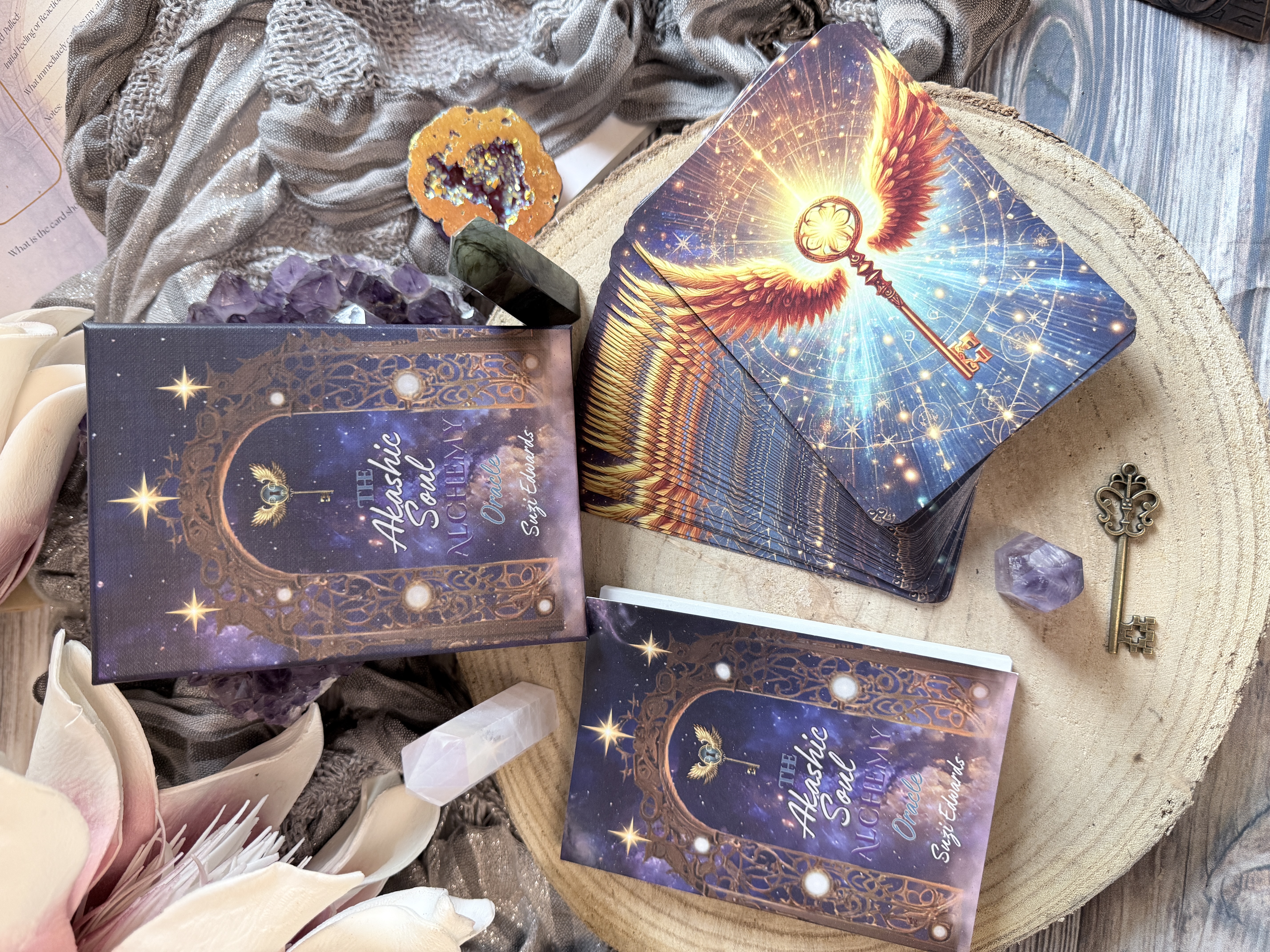 Akashic Soul Alchemy Oracle Deck with guidebook and sacred key