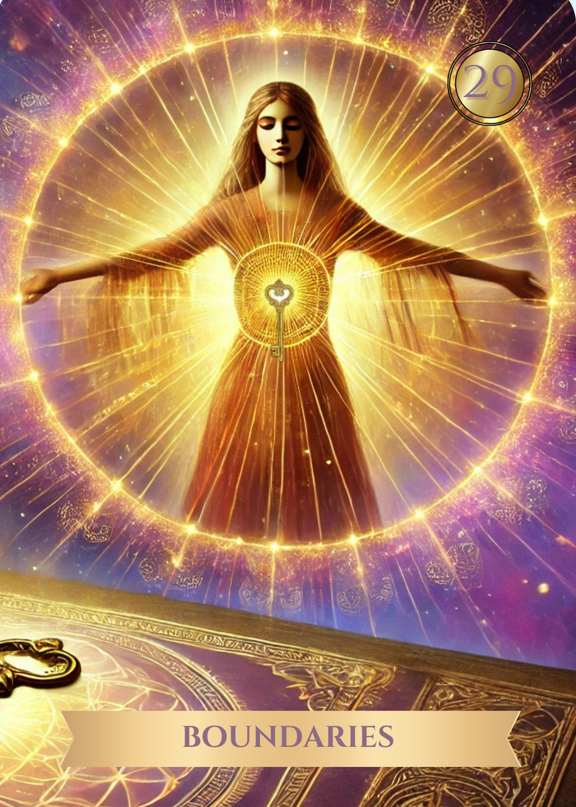 Boundaries oracle card protecting your energy spiritual guidance message