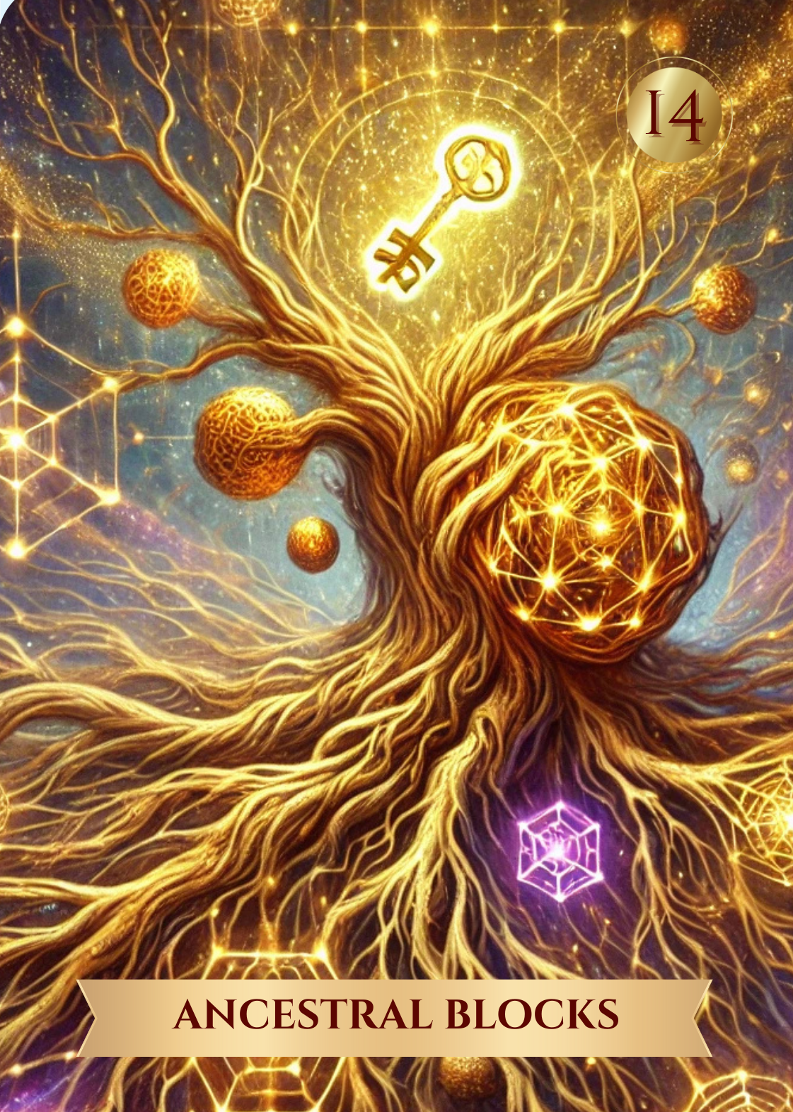 ancestral blocks card from the Akashic Soul Alchemy Oracle Deck ancestral blocks card from the Akashic Soul Alchemy Oracle Deck