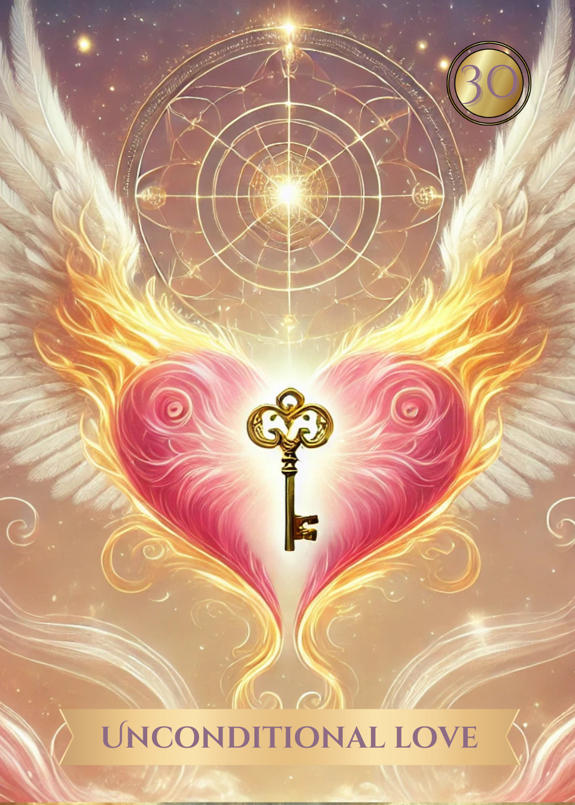 Unconditional Love card from the Akashic Soul Alchemy Oracle Deck Unconditional Love card from the Akashic Soul Alchemy Oracle Deck