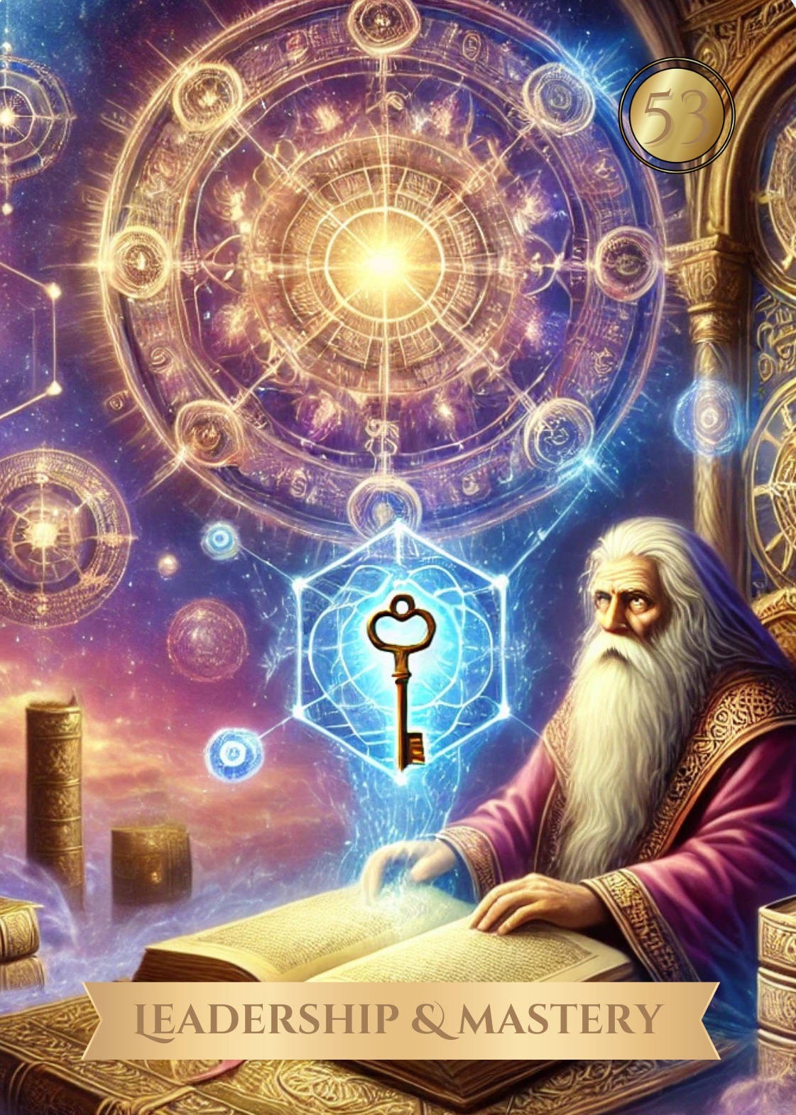 Leadership and Mastery card from the Akashic Soul Alchemy Oracle Deck Leadership and Mastery card from the Akashic Soul Alchemy Oracle Deck