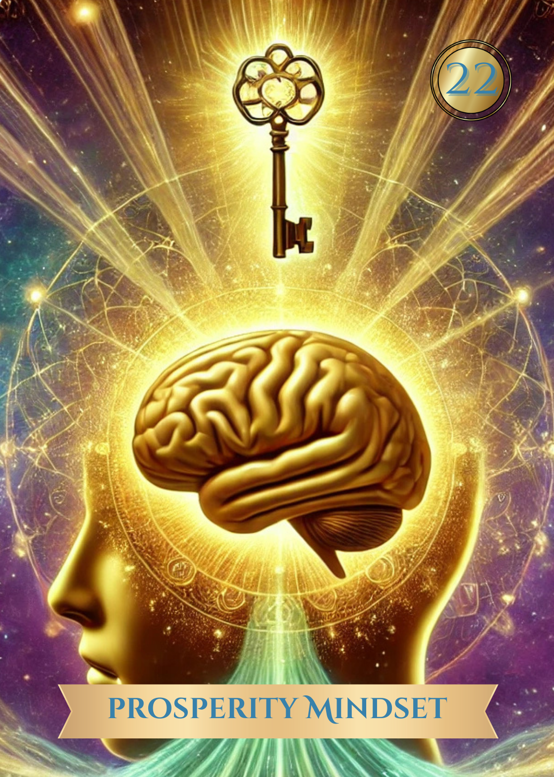 Prosperity Mindset card from the akashic soul alchemy oracle deck Prosperity Mindset card from the akashic soul alchemy oracle deck